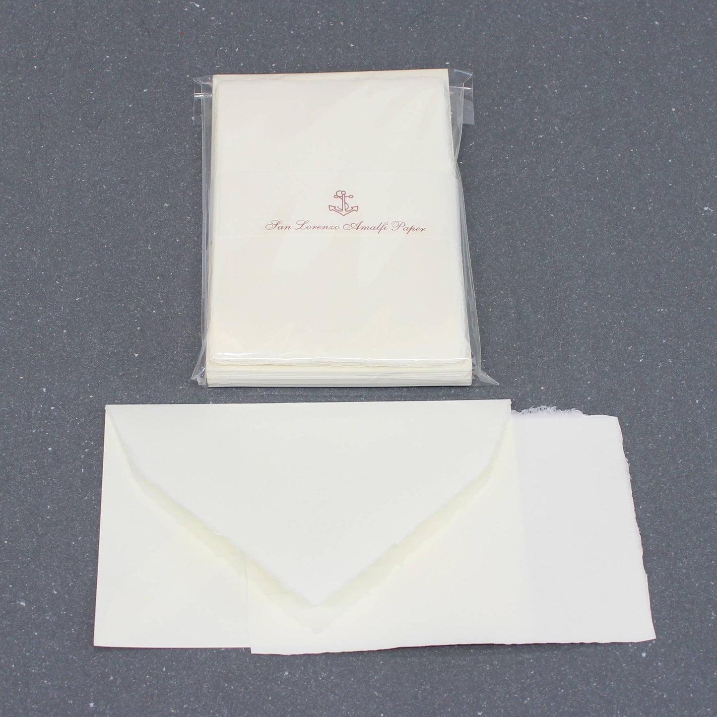 Amalfi Deckled Edge Flat Cards, Italian Handmade Paper