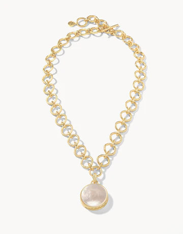 Naia Chunky Necklace 20" Pearlescent