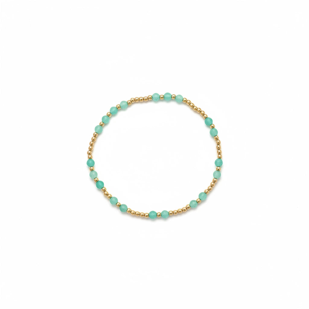 Joy 3mm Amonzonite gold bracelet