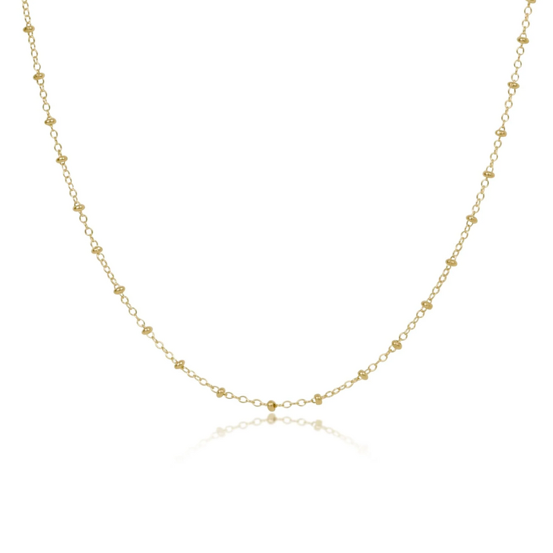 17" Choker Simplicity Chain Gold-Classic 2mm