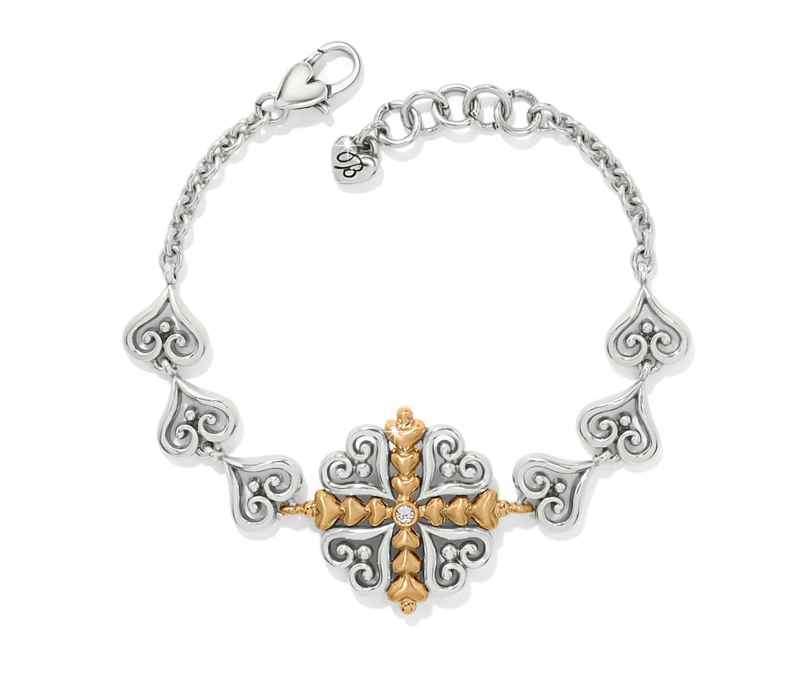 Alcazar Heart Two Tone Bracelet
