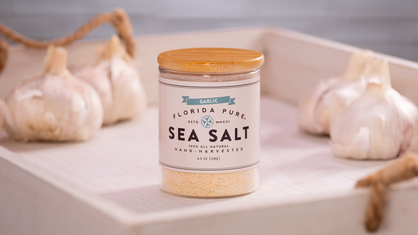 All-Natural High-Quality Gourmet Garlic Infused Sea Salt
