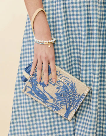 Straw Sophie Wristlet Daise Seascape