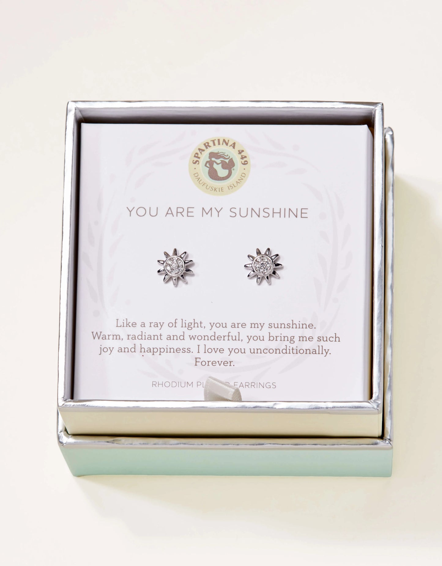SLV Stud Earrings Sunshine/Sun Silver