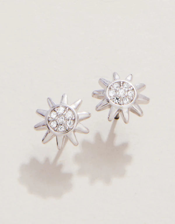 SLV Stud Earrings Sunshine/Sun Silver