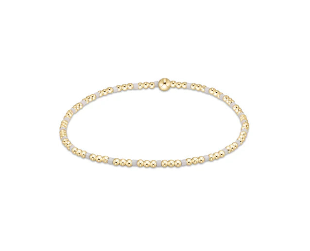 Hope Sincerity Pattern 2mm Bead Bracelet