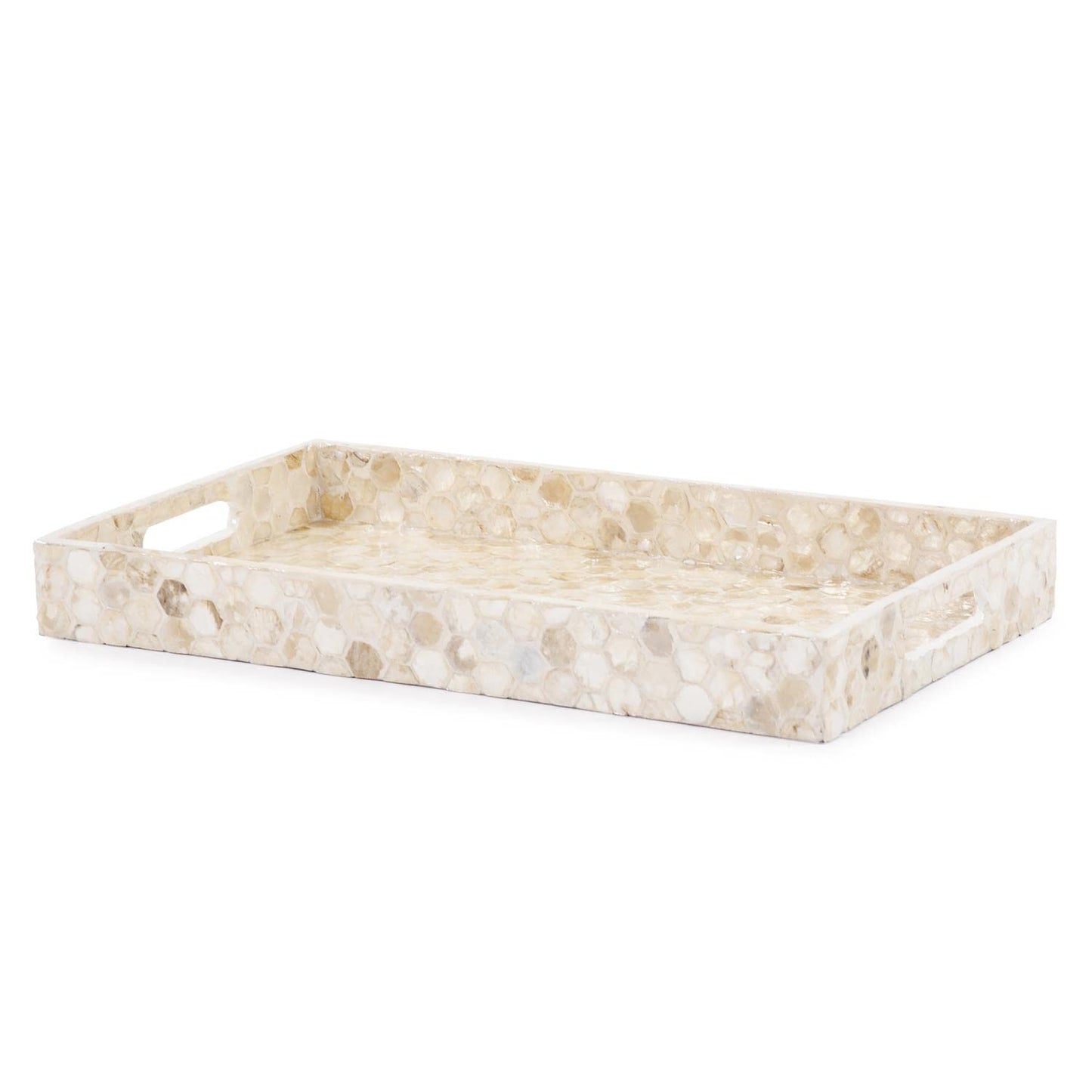 Capiz Shell Tray Large Rectangle