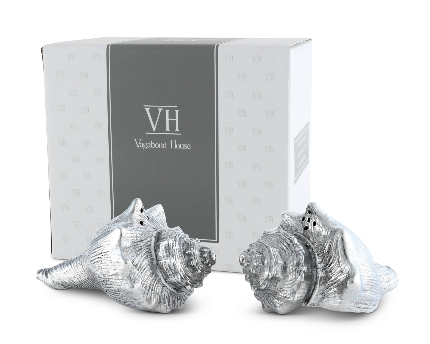 Pewter Conch Shells Salt & Pepper Set