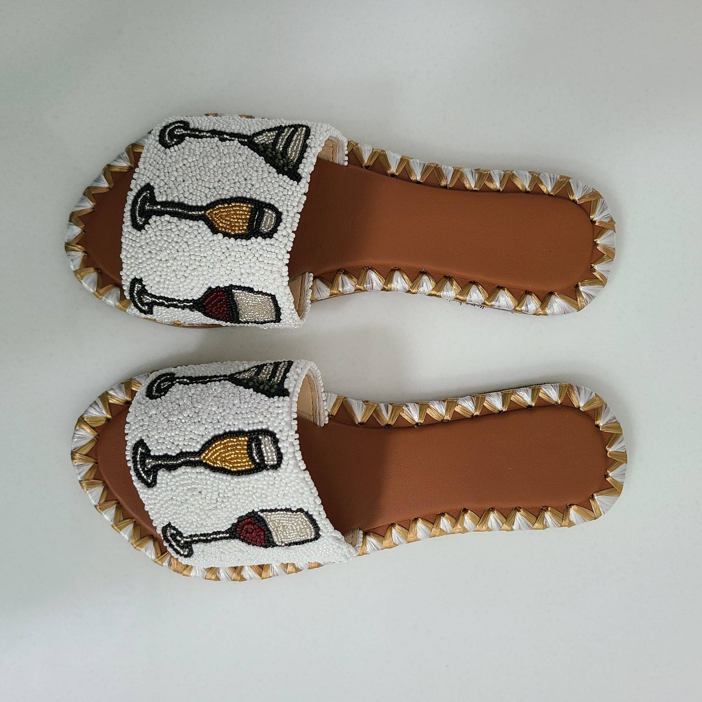 Handbeaded Happy Hour Flats