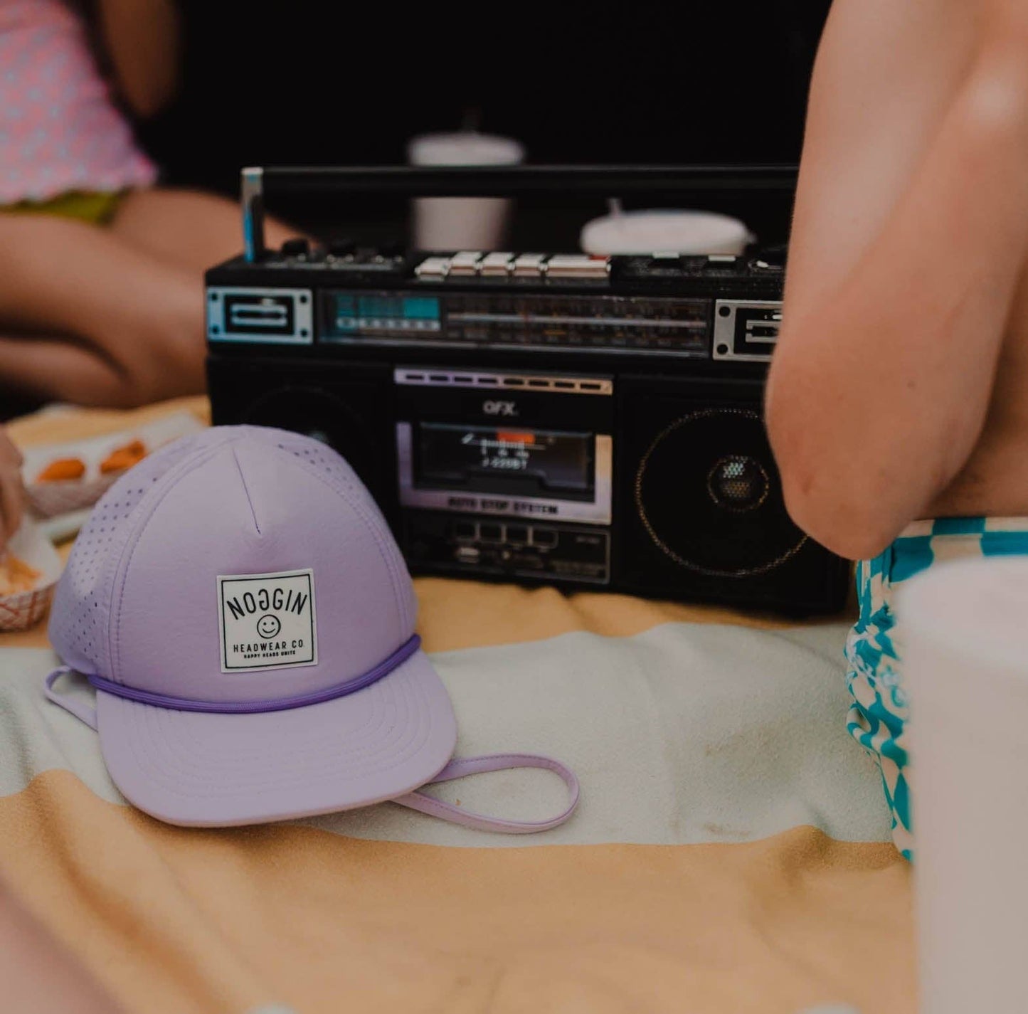 Water Friendly Hat with optional strap- Saylor Trucker Cap