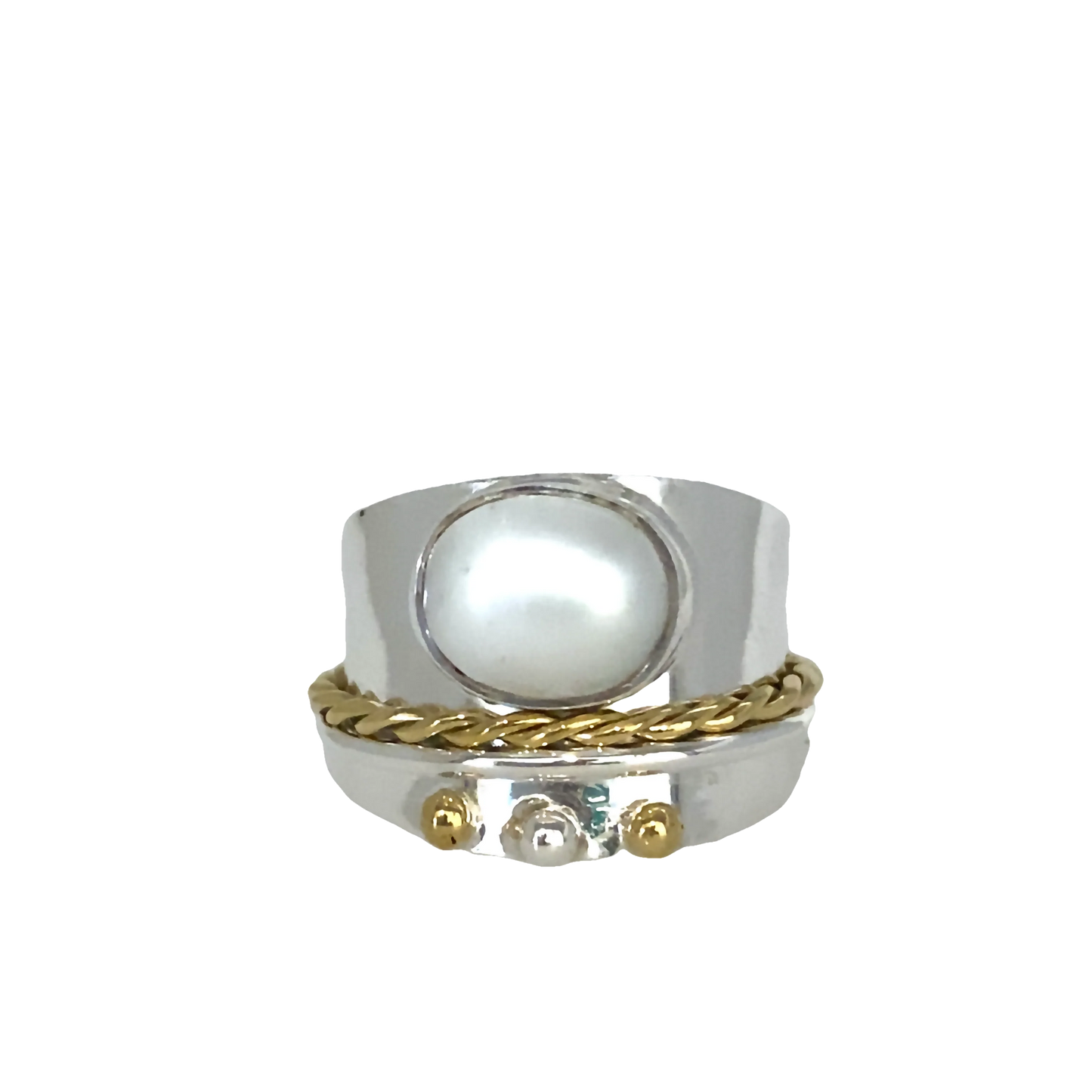 DR786 Pearl Spinner Ring