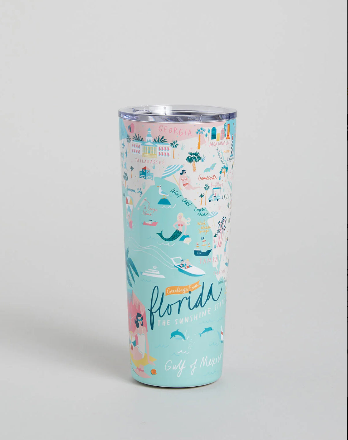 Stainless Steel Drink Tumbler 22 oz. Florida