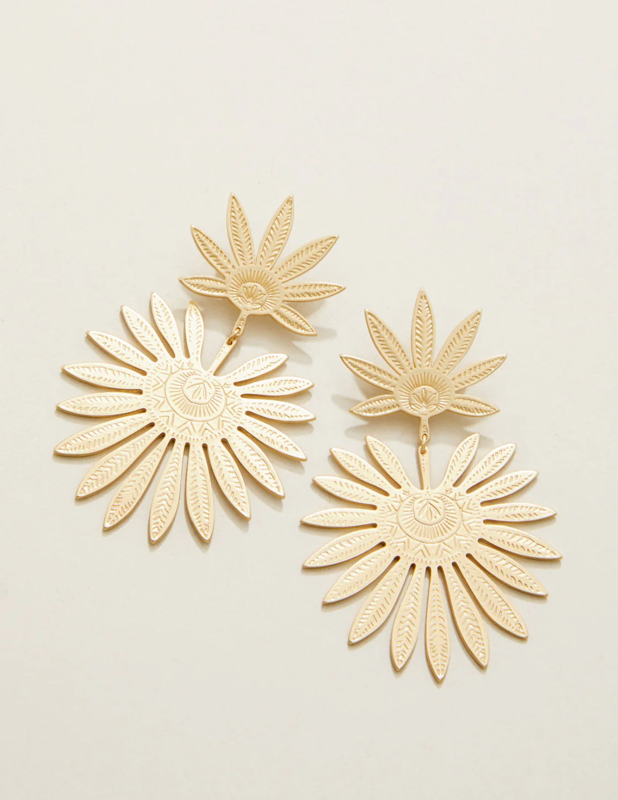 Palmetto Earrings Gold