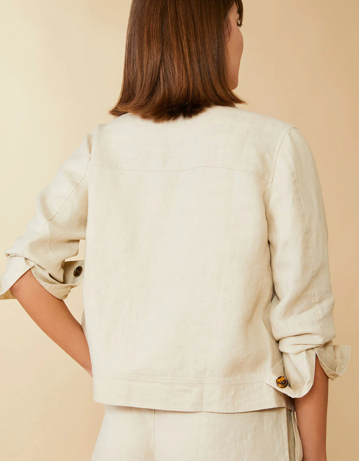 Avalon Linen Jacket Flax