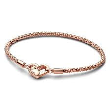 Pandora Moments Studded Chain 14k Rose Gold Platted 20"
