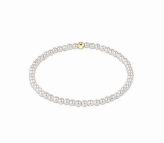 Classic Pearl 3mm Bead Bracelet