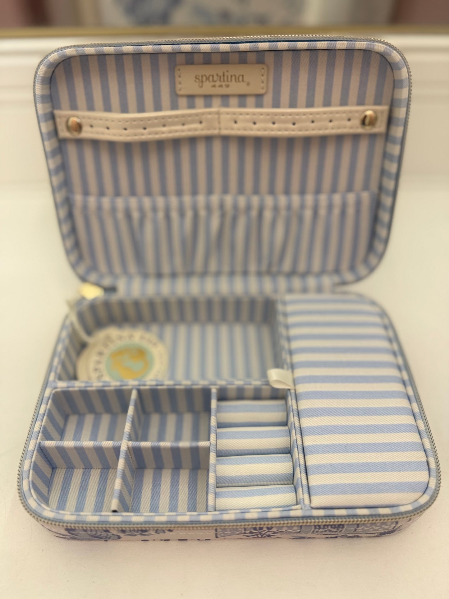 Extra Large Jewelry Travel Jewelry Case Garden Toile