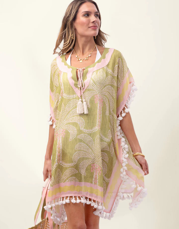 Beach Kaftan Castillo Green Palms