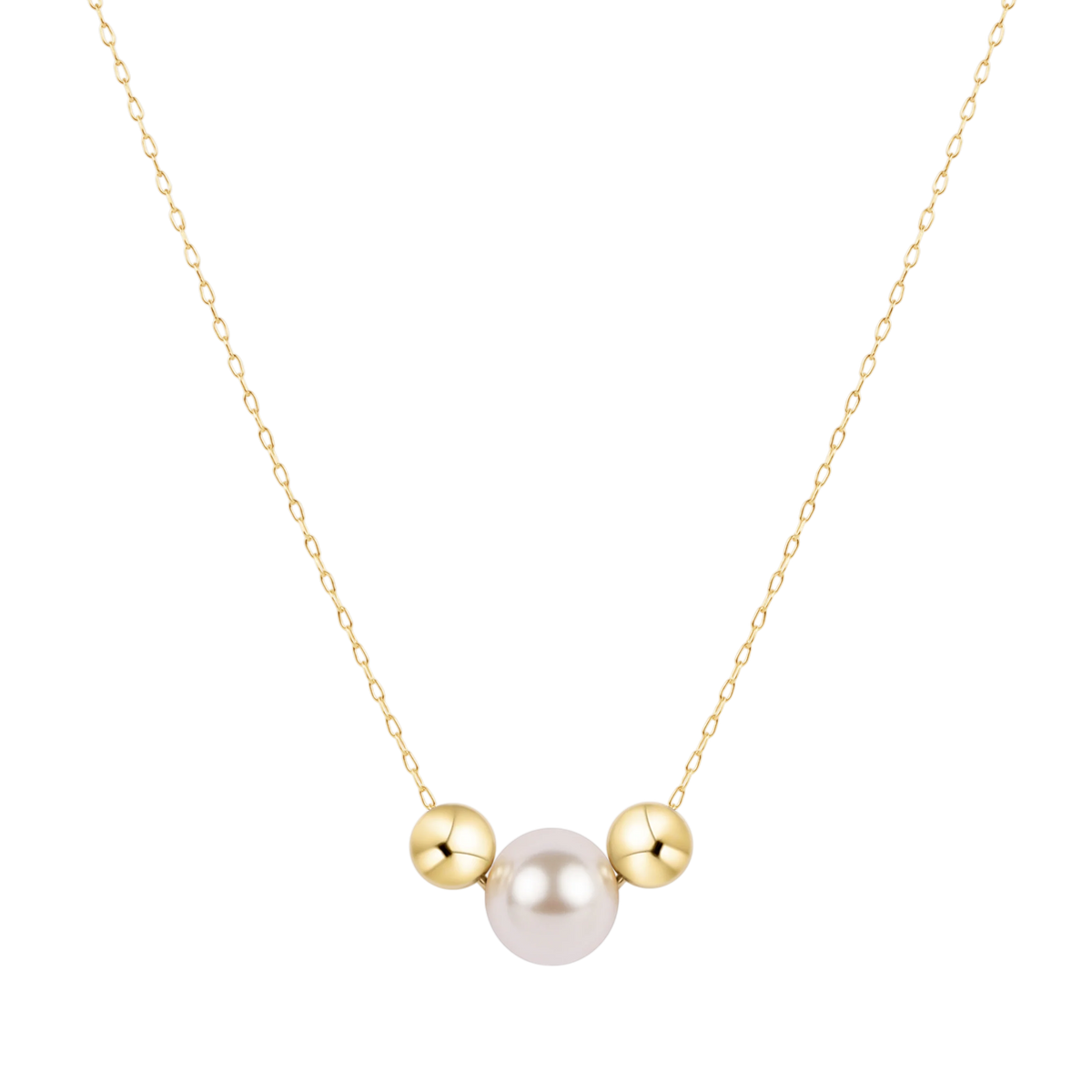 16" necklace gold - purpose pearl