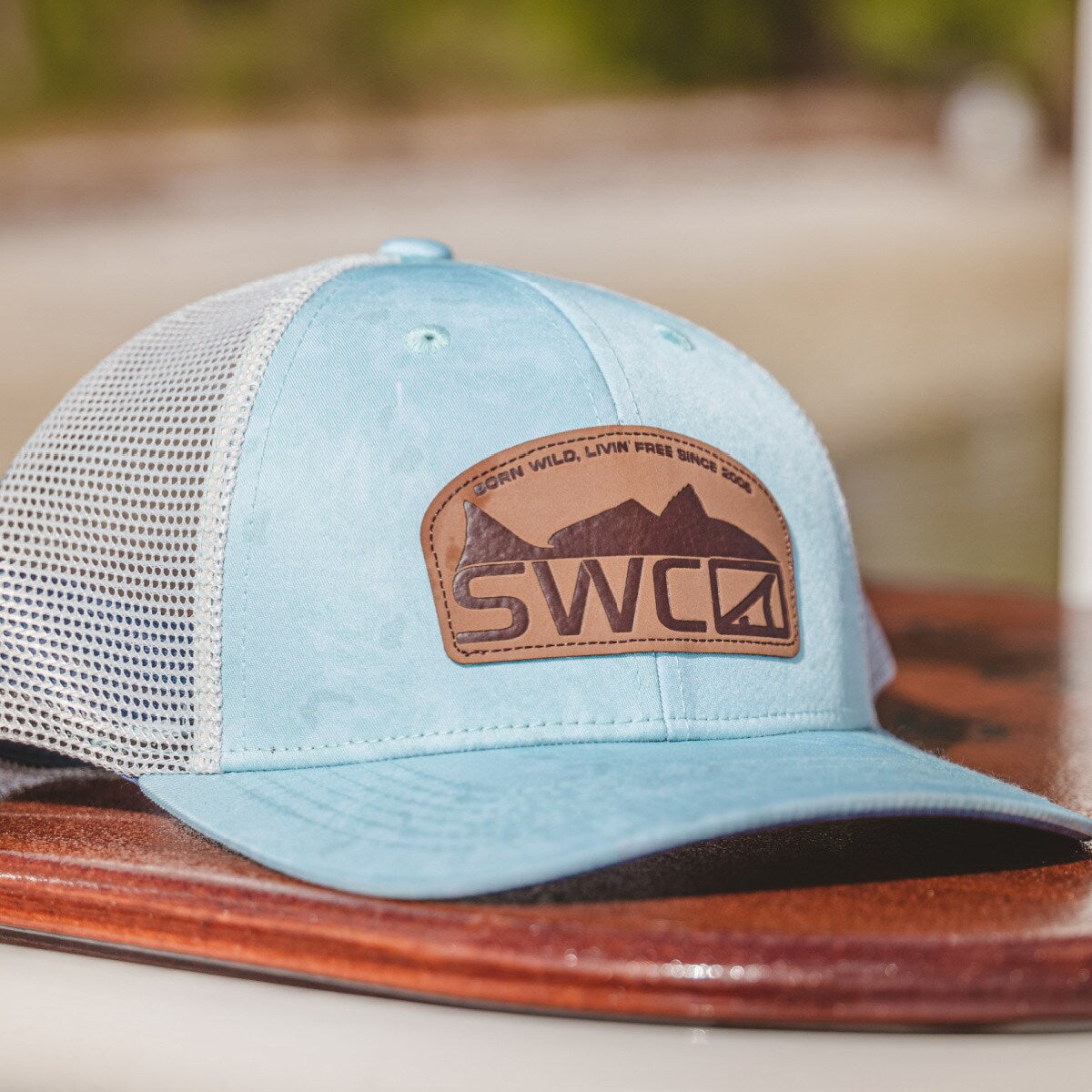 SWC Belly Crawla - 6 Panel Hat - Aqua Gumbalaya/Arona