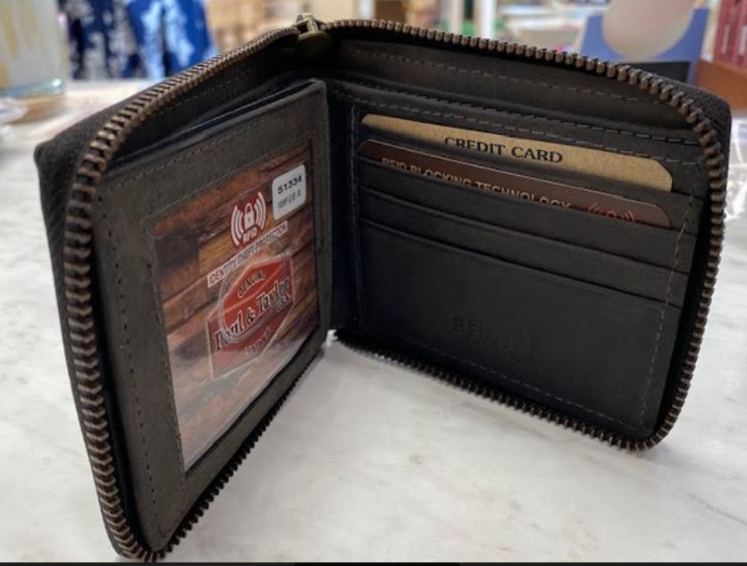 Mens Zip Around Wallet