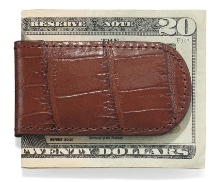 Croco Money Clip