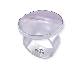 STERLING SILVER MOTHER OF PEARL RING