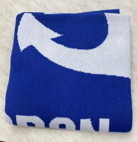 Tarpon Springs Knit Anchor Throw