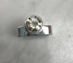 Square Sterling silver and Green Amethyst Ring