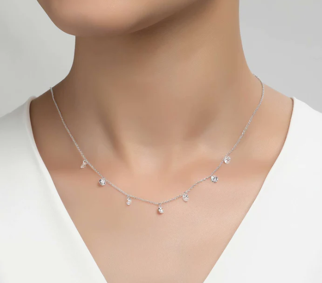 Frameless Raindrop Necklace
