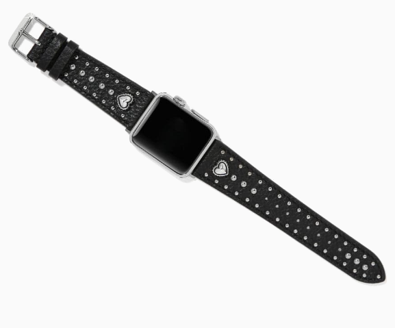 Pretty Tough Heart Black I Watch Band