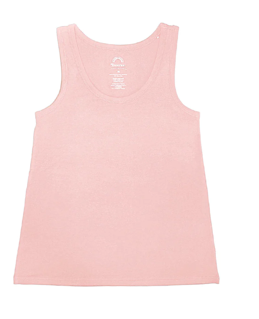 Bubblegum Pink Viscose Bamboo Womens Tank Top