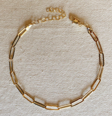 18k Gold Filled Classic Paperclip Chain