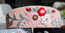 Floral Embroidered Wide Headband