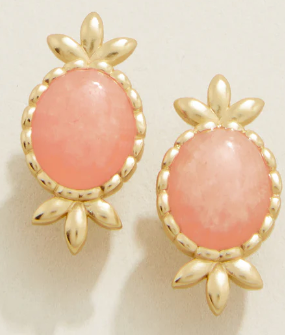 Nara Oval Stud Earrings