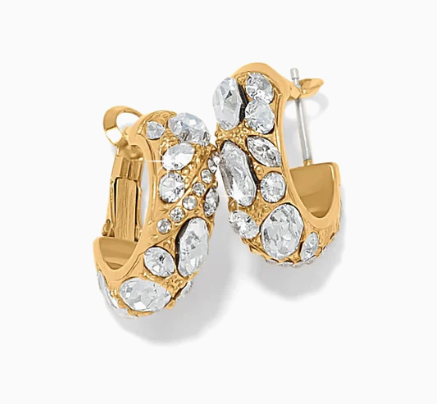 Trust Your Journey Golden Hoop Earrings