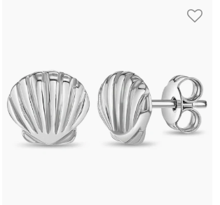 Mini Seashell Women's Earrings - Sterling Silver