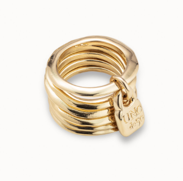 18K gold-plated multi-ring