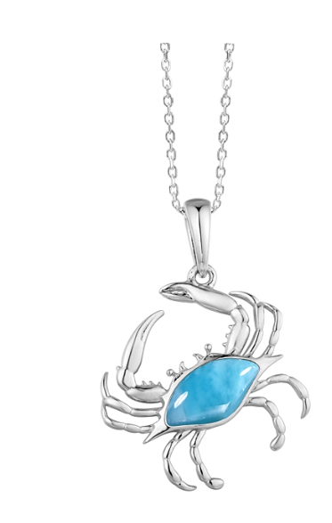 Larimar Crab Pendant