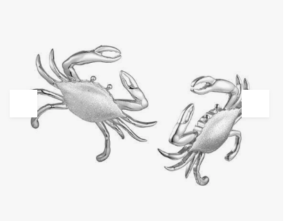 Blue Crab Stud Earrings