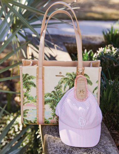 Magnetic Hat Holder Clip Palm Tree/Pink