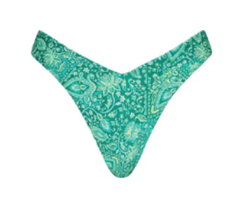 Y Cheeky Bikini Bottom - Emerald Aura