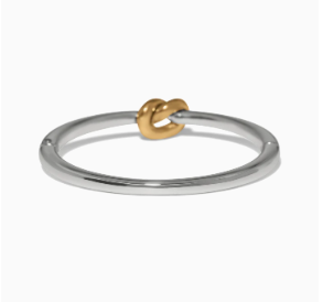 Interlok Single Knot Two Tone Hinged Bangle