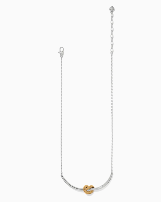 Interlok Single Knot Two Tone Necklace