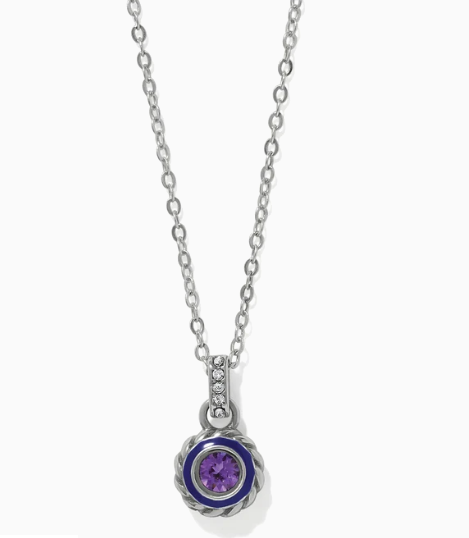 Halo Gemma Petite Round Necklace