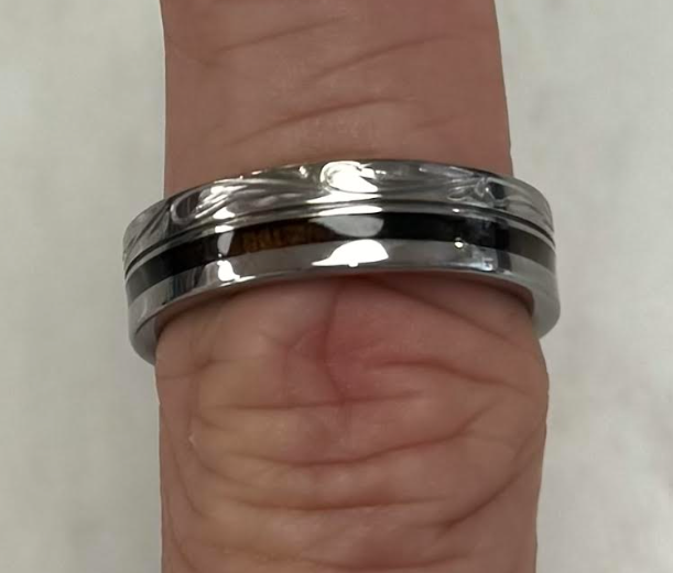 6mm Titanium Koa Ring