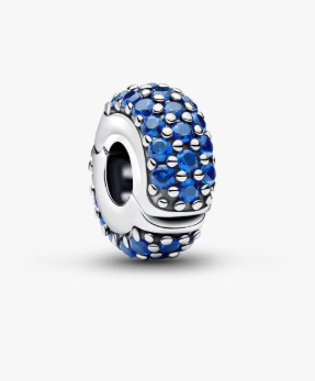 Royal Blue Stone Clip Charm