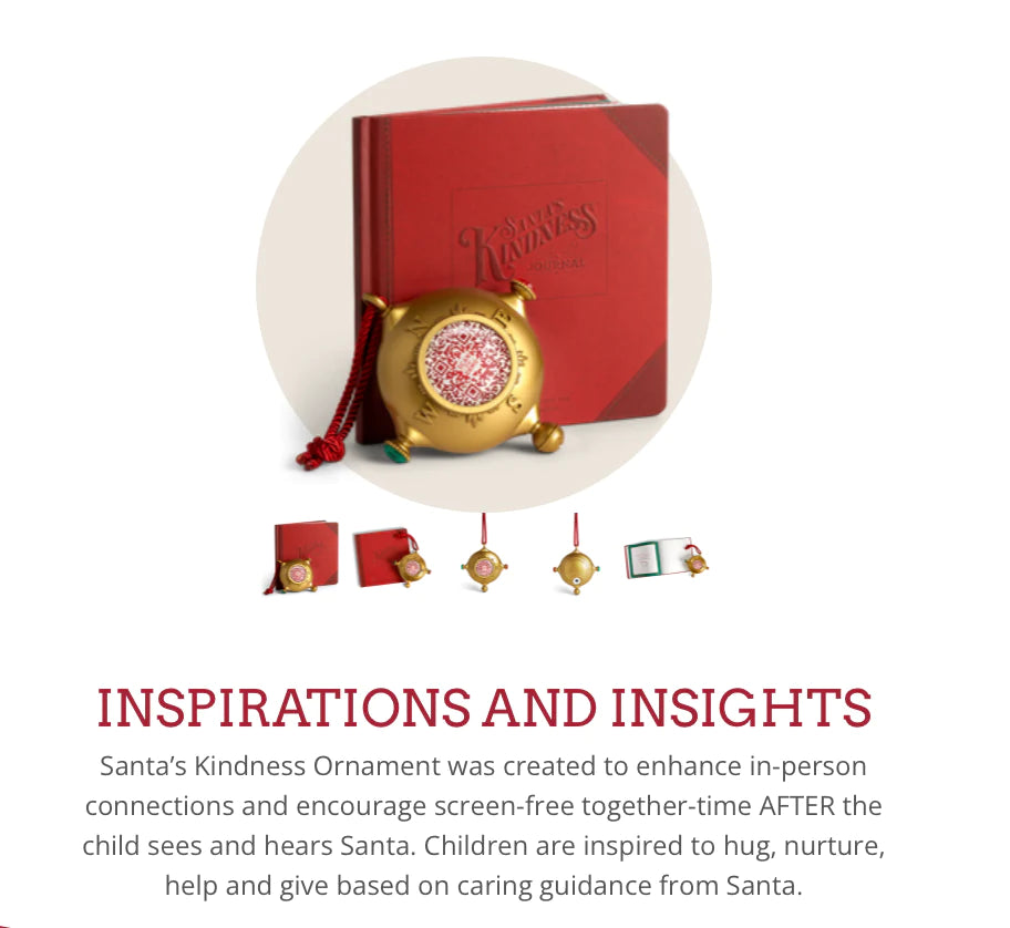 Santa's Kindness Ornament and Book