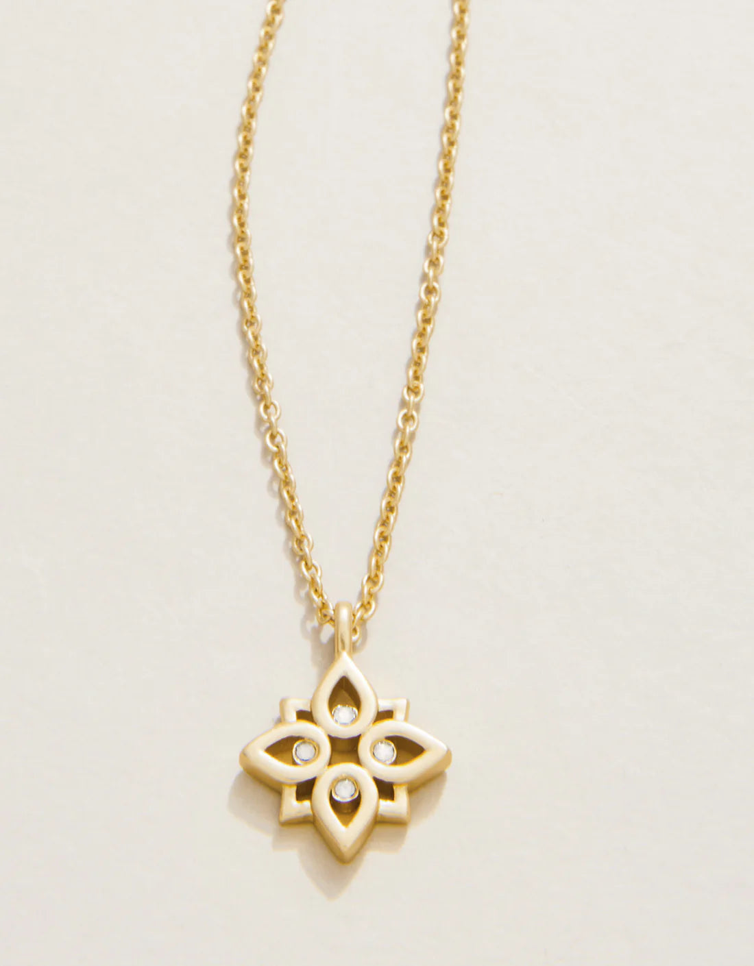 SLV Necklace 18" Never Give Up/Lotus