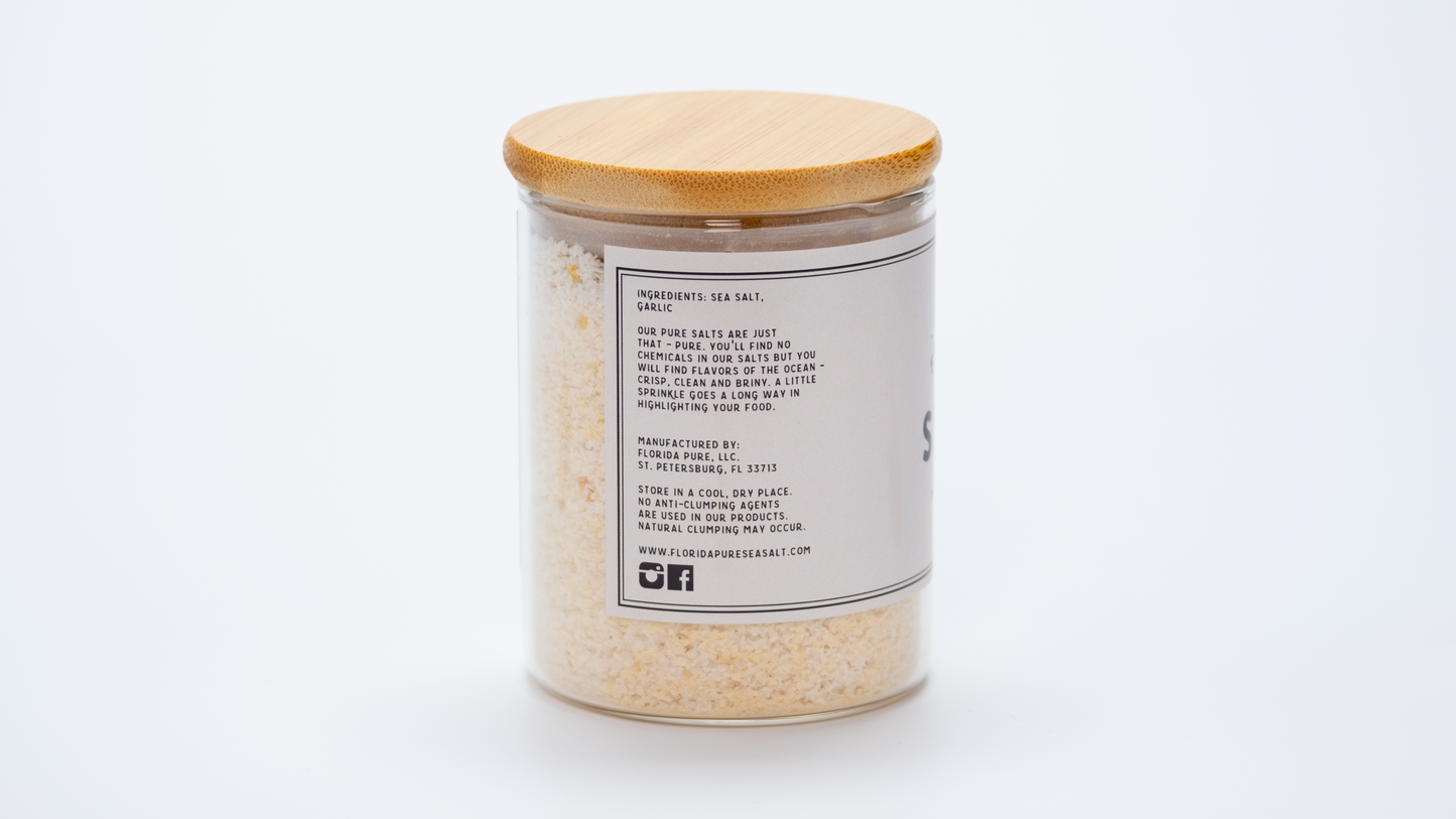 All-Natural High-Quality Gourmet Garlic Infused Sea Salt